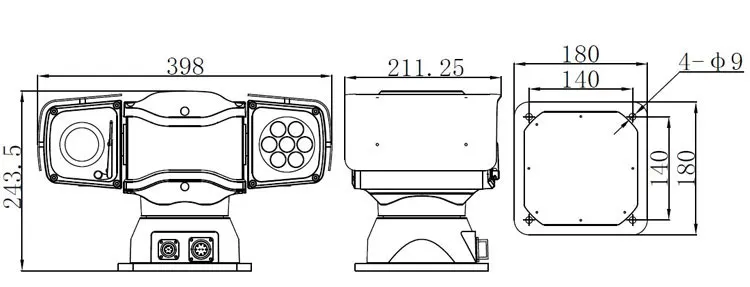 Size-of-ptz-camera