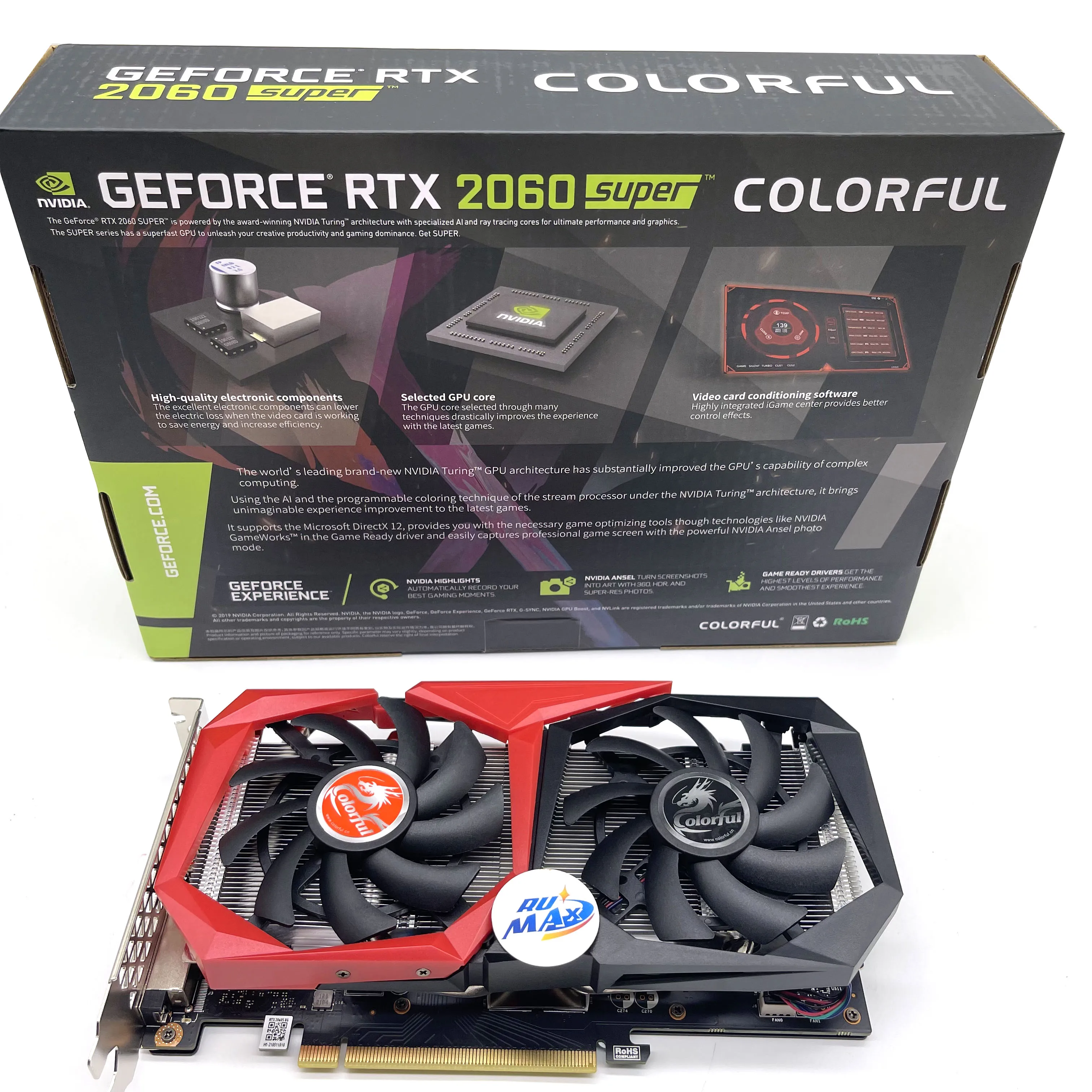 

For Colorful Battel AX RTX 2060S 2060 New stock video card 8G Graphics card for mining for ETH GPU miner