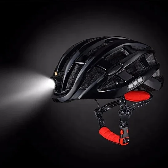

Wholesale Ultralight Intergrally-molded Rainproof LED Mountain MTB Bike Bicycle Cycling Helmet Flashing Light Helmet, 4 colors