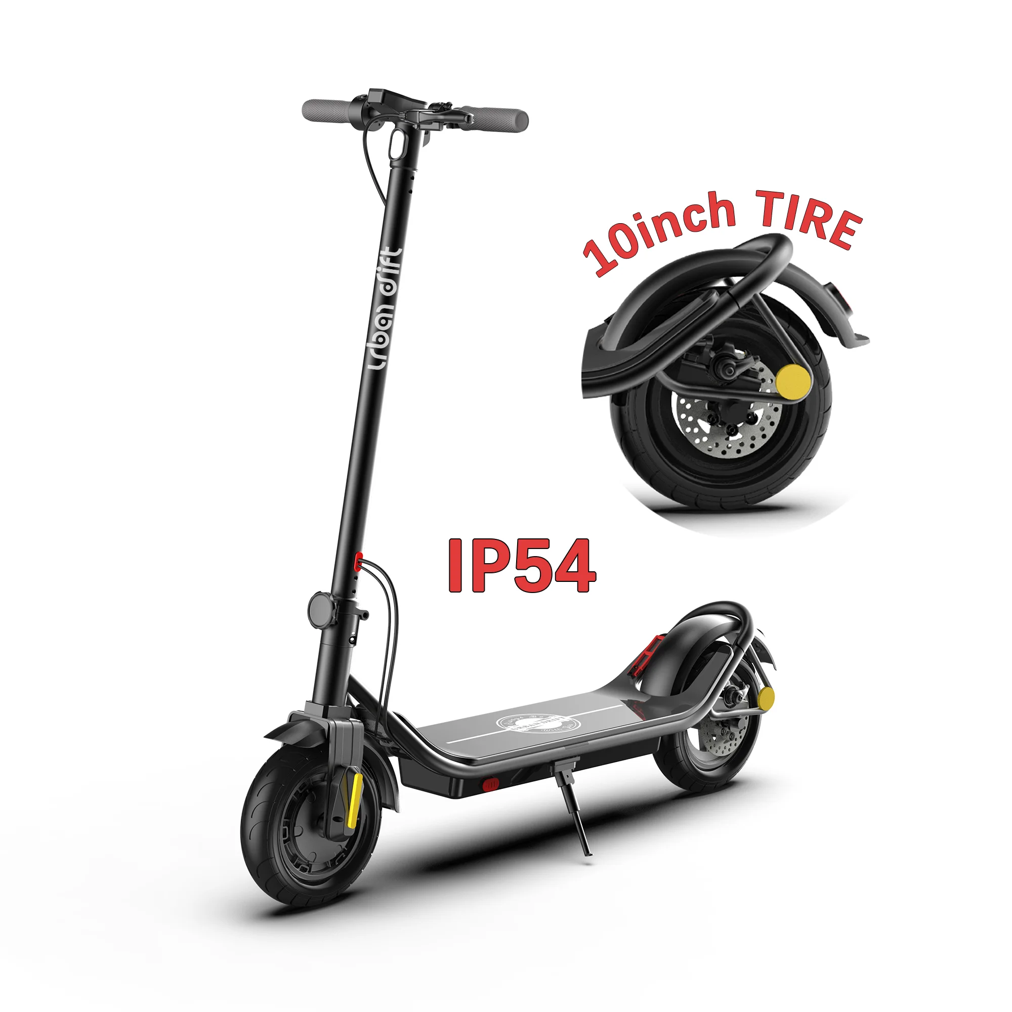 

S006 10inch trottinette lectrique 350W eu warehouse wide wheel electric scooter urban drift Adult Escooter