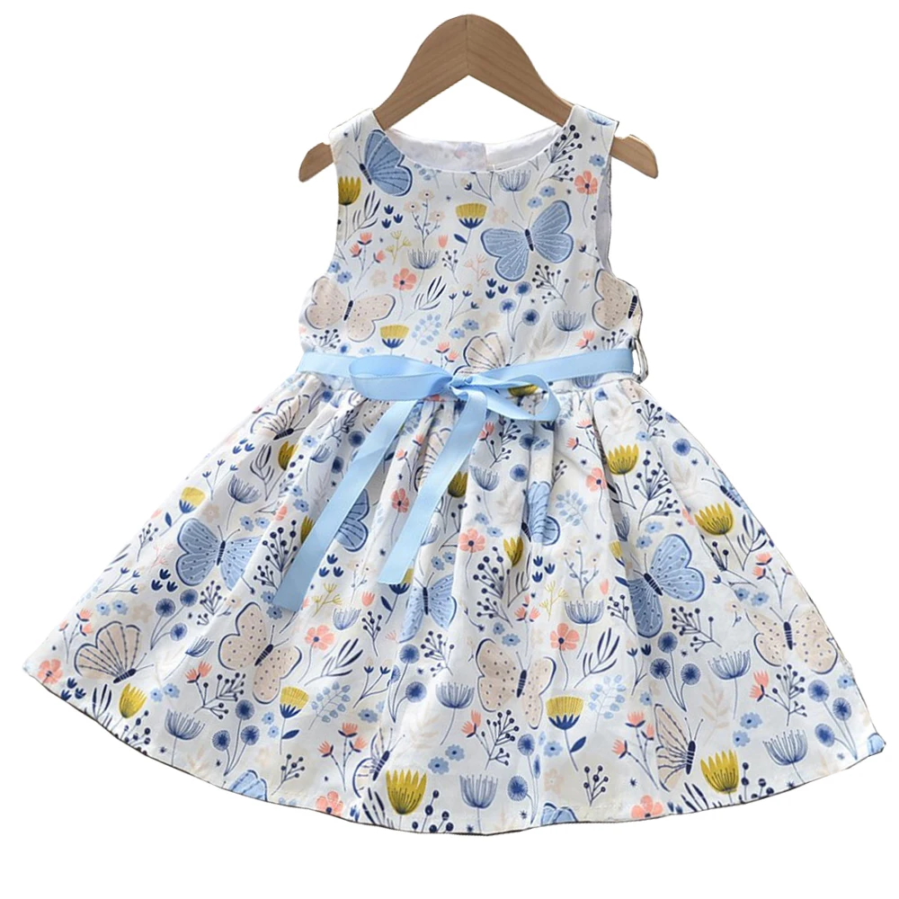 

kids clothes girls casual cotton printed dresses for summer