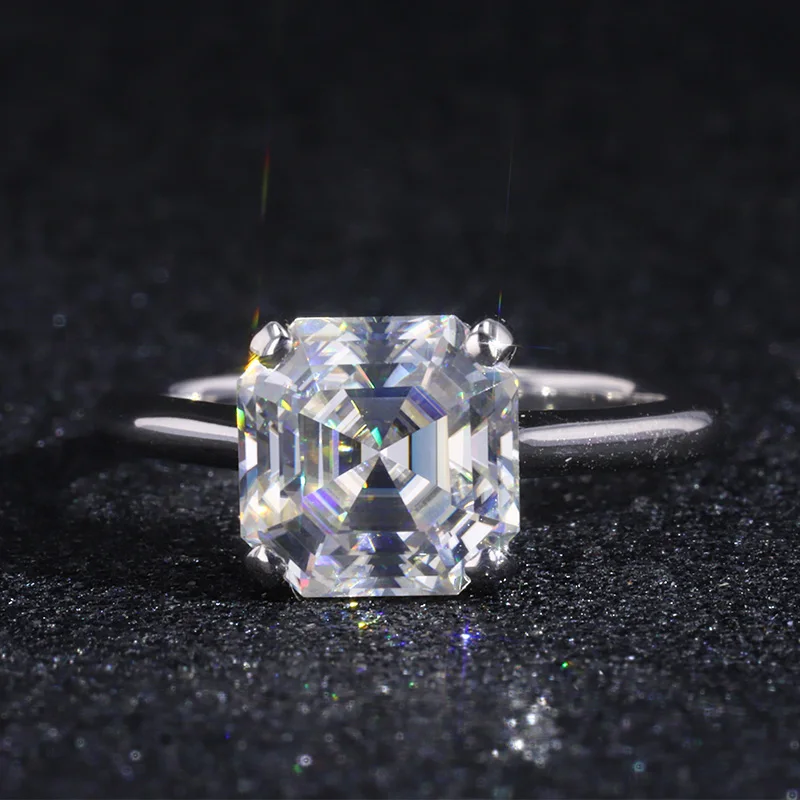 

Fancy Shape Moissanite Custom Ring Special Cutting Gold Jewelry Platinum Rings