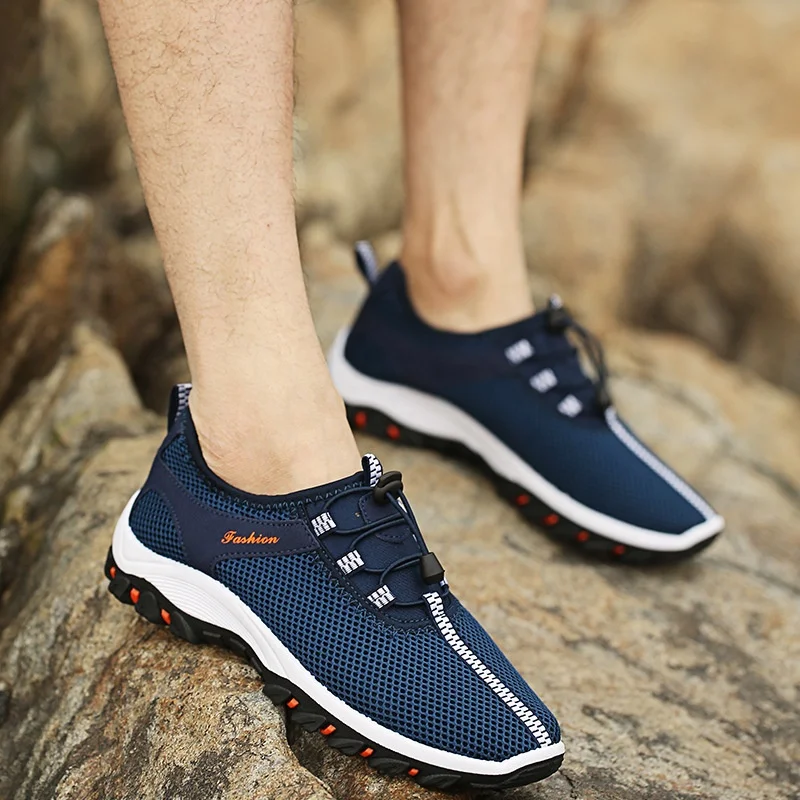 

Fashionable Suede and Mesh Design Men's Casual Shoes