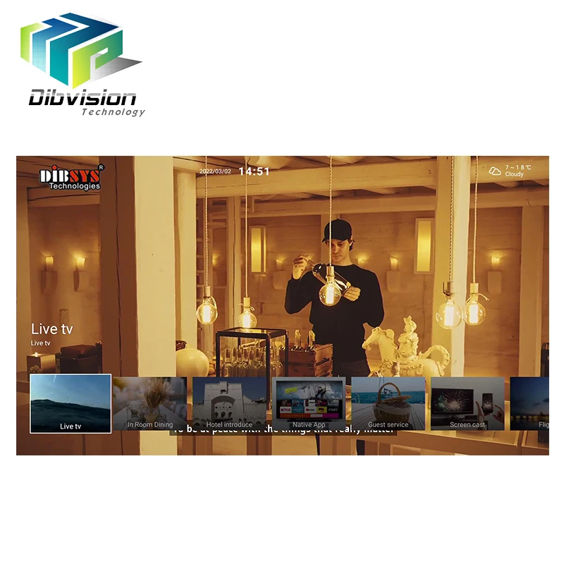 

iptv solution for hotel with satellite channels FTA IRD and luxury iptv software work with Smart TV