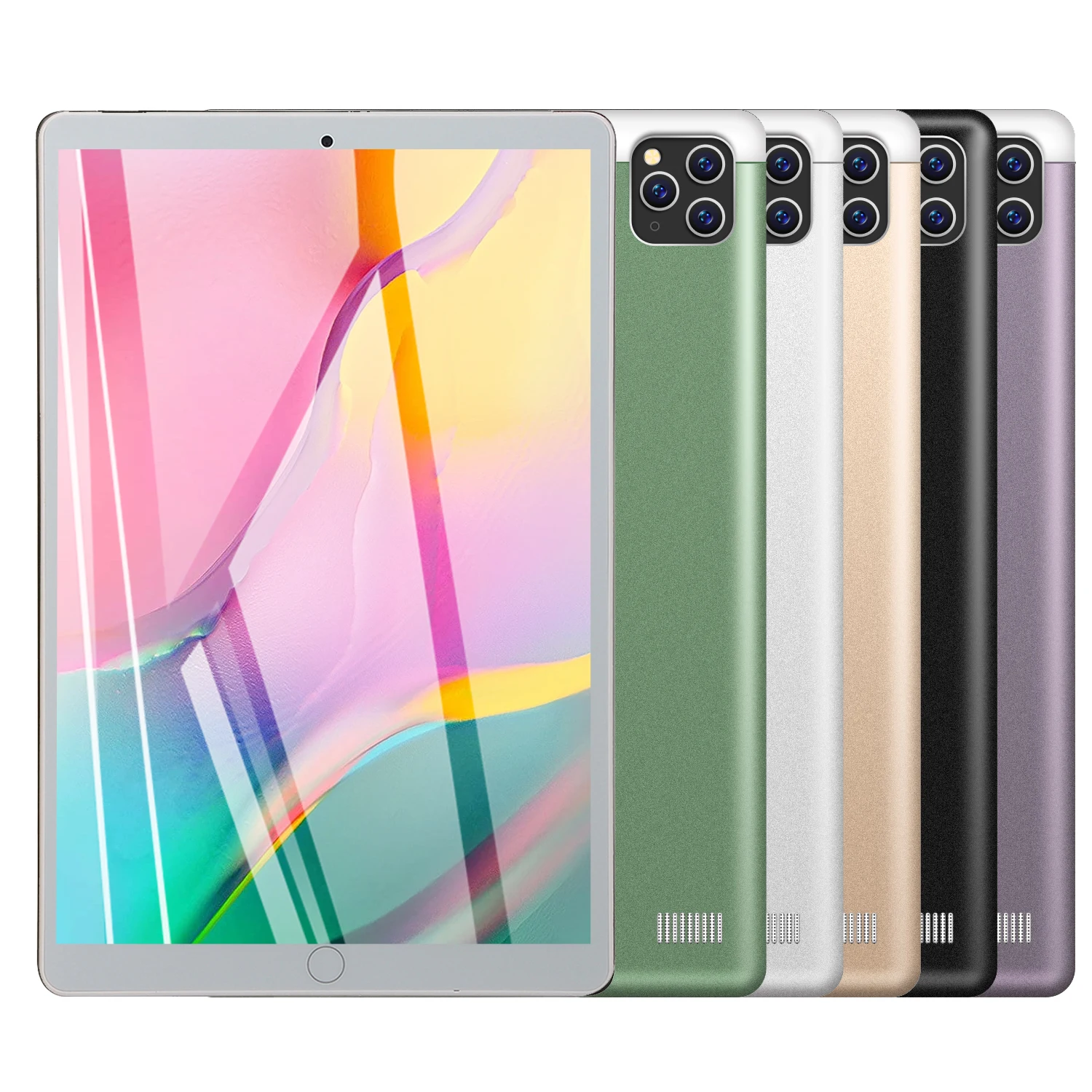 

High Speed Thin 2021 New Android 8.1 1960*1080 IPS Tablett PC Kids For School, Black/white/green/gold