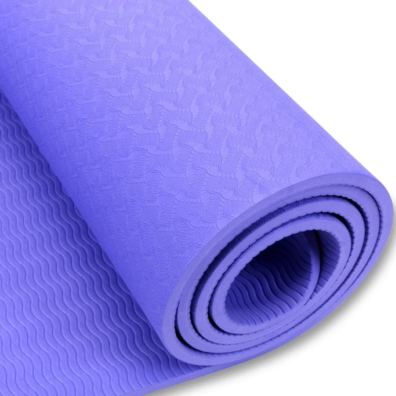 

High Quality Natural Rubber Yoga Mat Custom Logo Eco Friendly Foldable Tpe Yoga Mat, Purple,light blue,green,pink,orange,black,plum,navy blue,azure