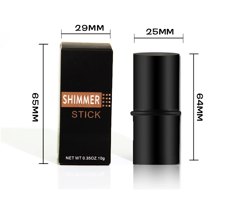 2020 New Design 5Colors High Pigment Glitter Face Body Custom Stick Pressed Highlighter Vendors Men'S Cosmetic