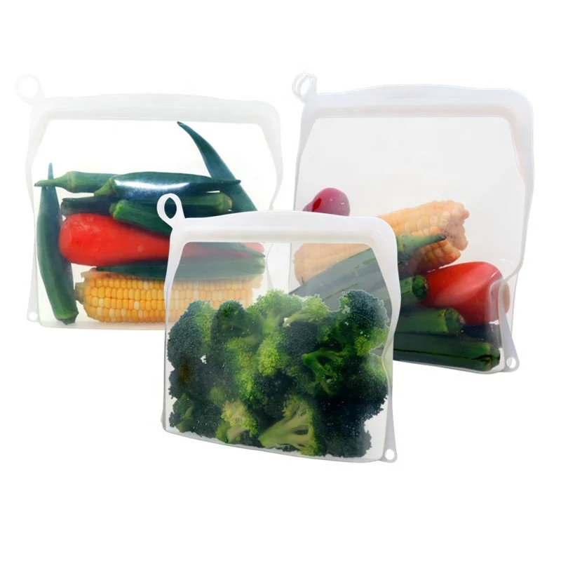 

Top Selling Products 2021 Reusable Silicone Food Storage Bags Food Storage Containers Of 4 Pack