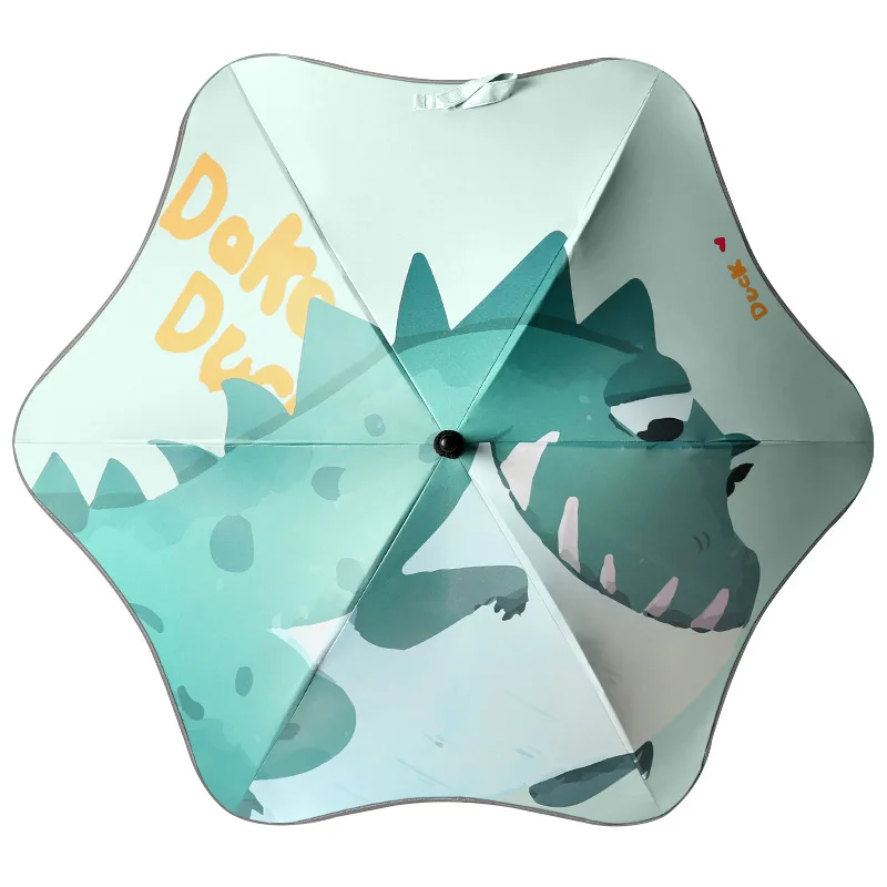 

Cartoon Animal Design Rounded Rage UV Protect Could Reflective At Night Children Lovely Sunny Rainy Umbrella