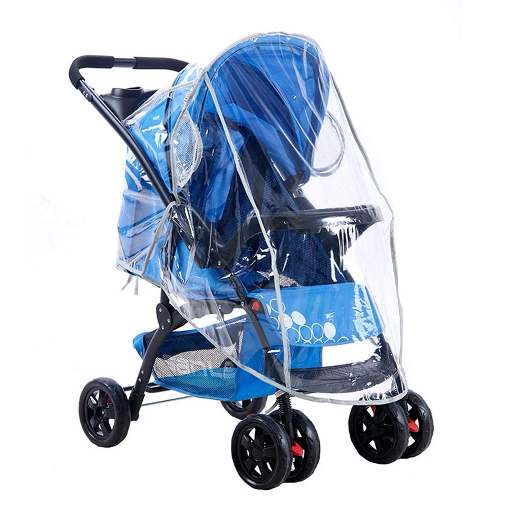 
Waterproof Baby Pushchair Rain Cover for Stroller Waterproof Windproof Dust Snow Weather Transparent Baby Carriage Cover 
