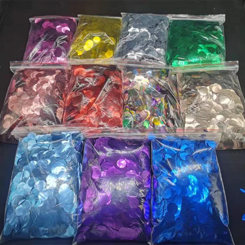 

Factory sequins round heart-shaped pentacle room scene decorator team decorate balloon transparent pop-ball filling