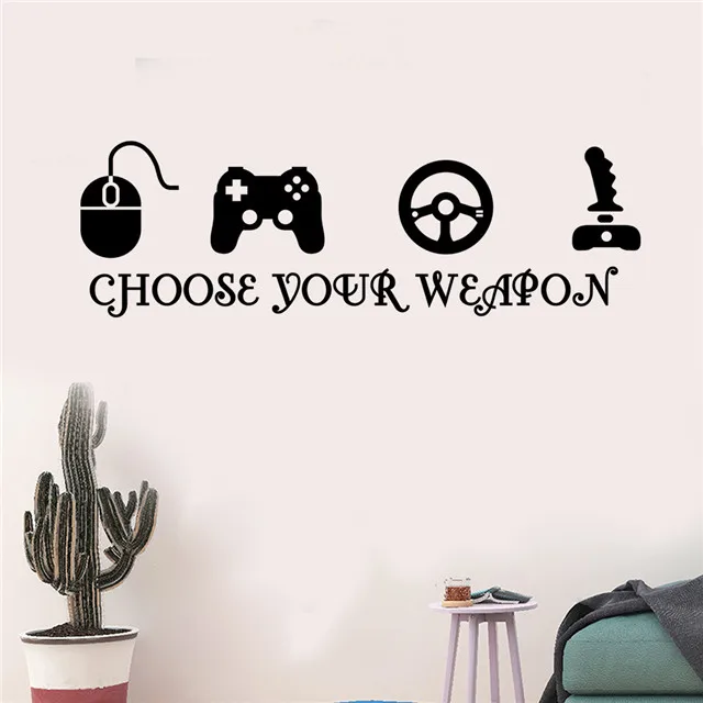 

Study Bedroom Home Decoration Stickers Game Stickers Game Controller, As picture