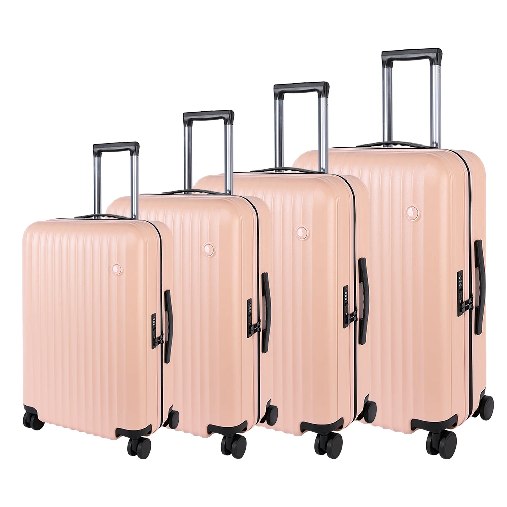 

Factory wholesale maletas plastico duro luxury aluminum suitcase trolley ABS PC travel luggage set, Various