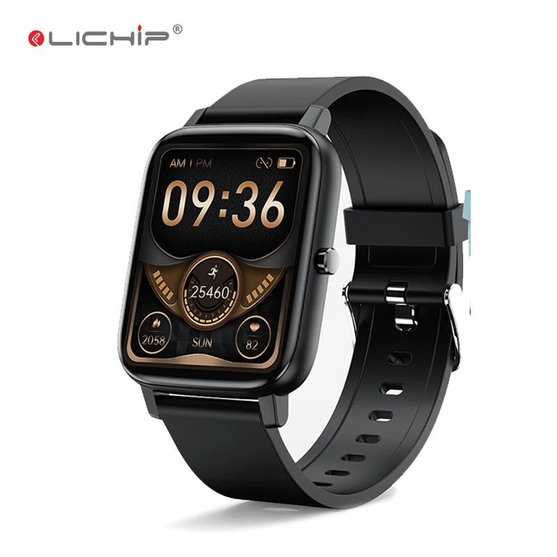 

LICHIP L156s smartwatch reloj inteligente f8 smart watch bracelet fitness tracker H80 H30 p22 strap band, Black, gold, silver