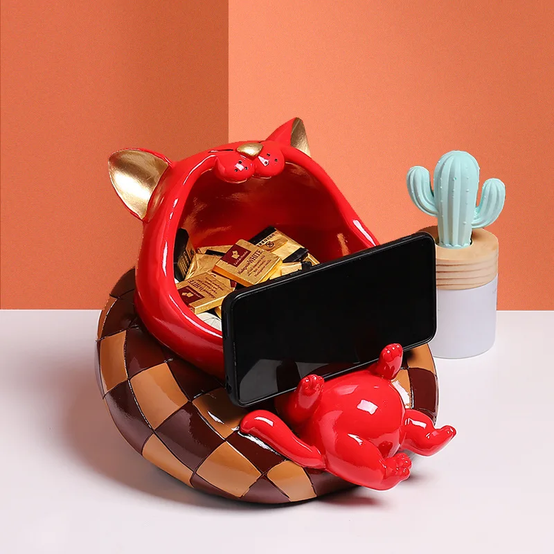 

Sofa cat animal receives place piece resin handicraft, As photo