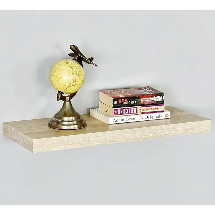 

MDF wall mount floating wall shelf, Glossy painting white, black, etc.