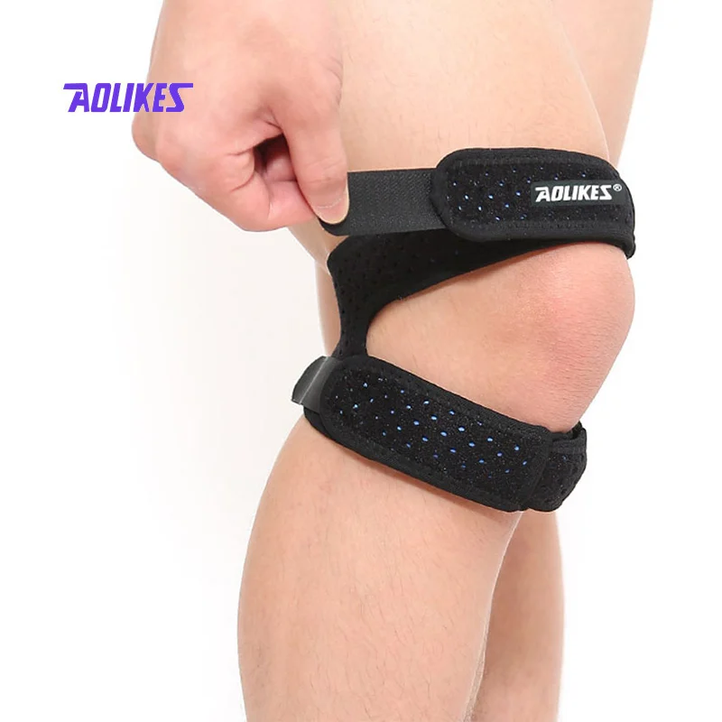 

Aolikes amazon hot sale adjustable sports x shape Tendon Patella Support patellar knee belt straps