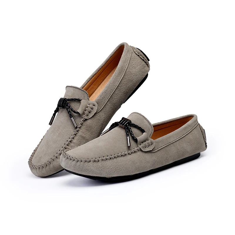 

New style summer outdoor fashion men loafer shoes driving leather flat shoes