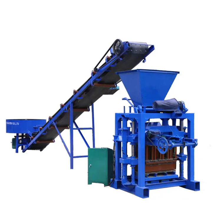 
QT4-35 Manual Concrete Interlocking Paving Blocks Making Machine 