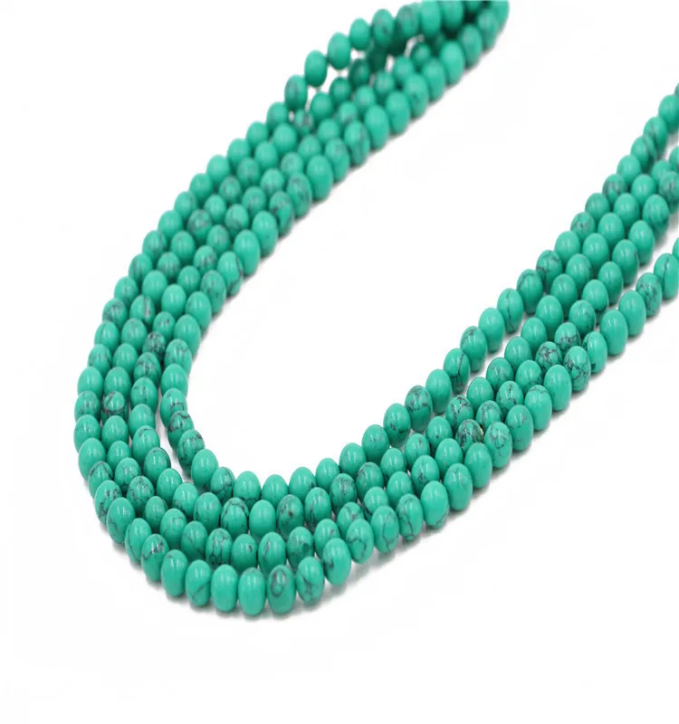 

2021 cheap price wholesale turquoise stone price of 6mm handmade turquoise bracelet with hot sale turquoise stones strands