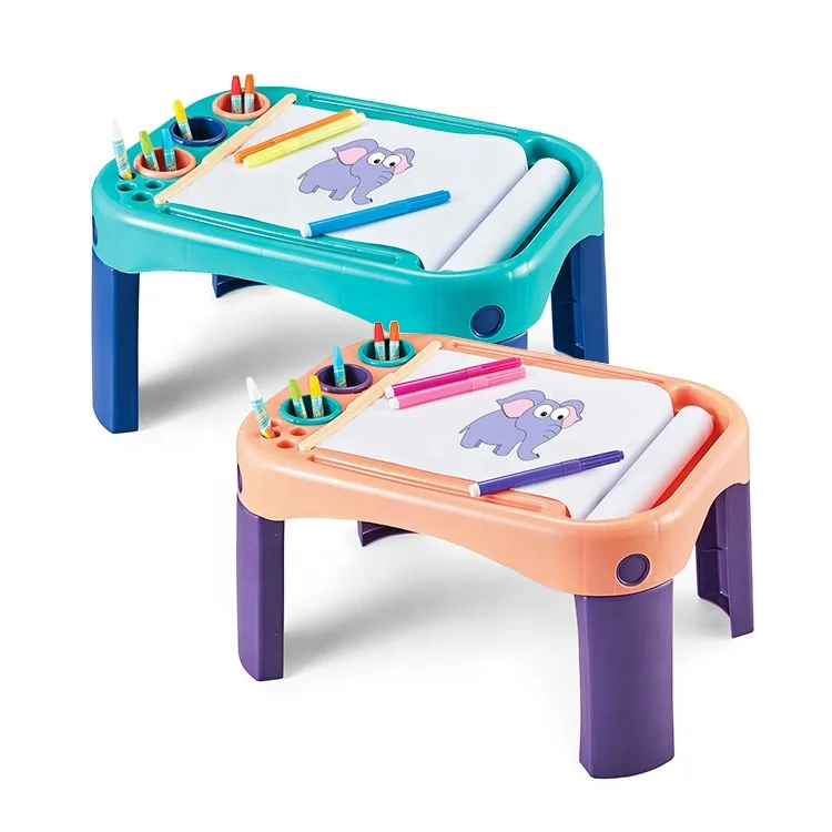 Fun Creative Educational Learning Plastic Art Painting Board Kids Table