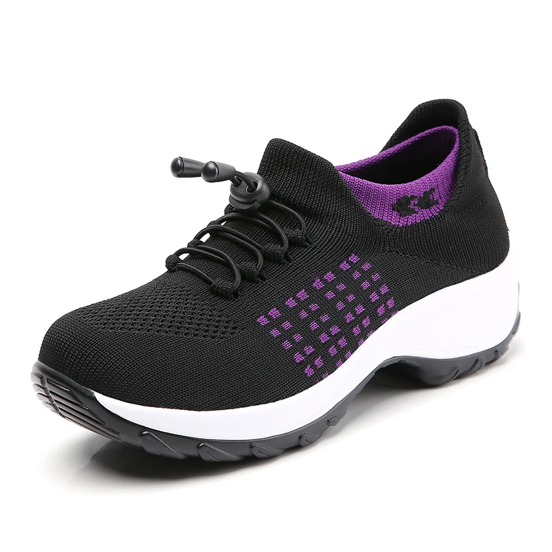 

2021 summer new sports women's shoes casual breathable all-match flying shoes lightweight soft-soled running shoes