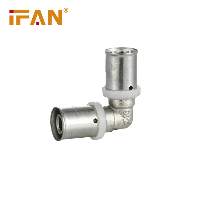 

IFAN High Pressure PEX Copper Press Fittings Copper Elbow PEX Fittings Brass Press Fitting Female PEX Reduce Elbow