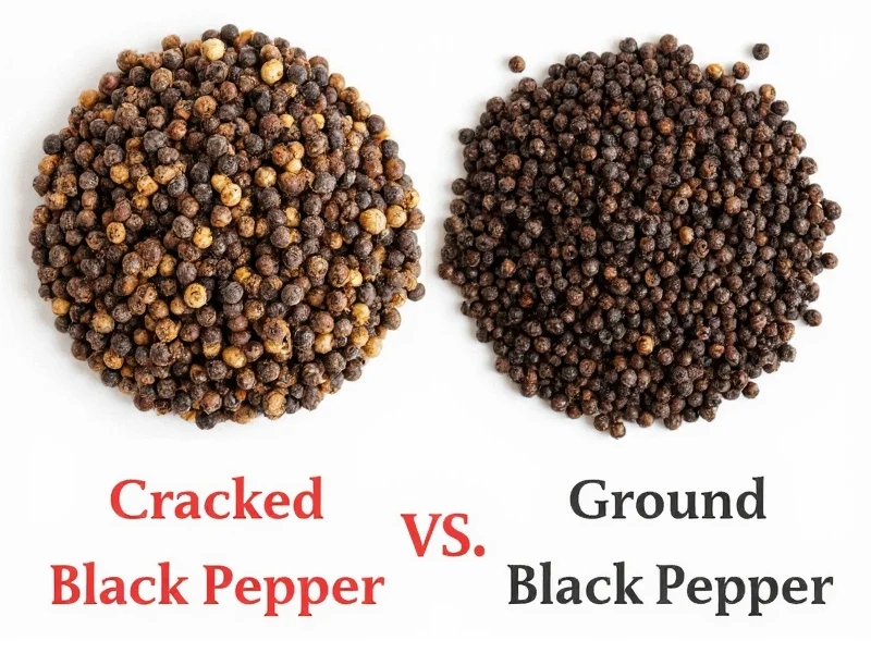 Cracked vs Ground Black Pepper: Key Differences Explained