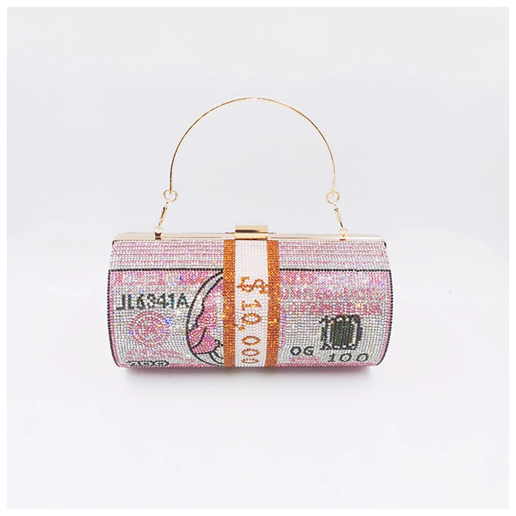 

Elegant Evening Bag bolso Phone Purse Round Money Clutch, 6 colors