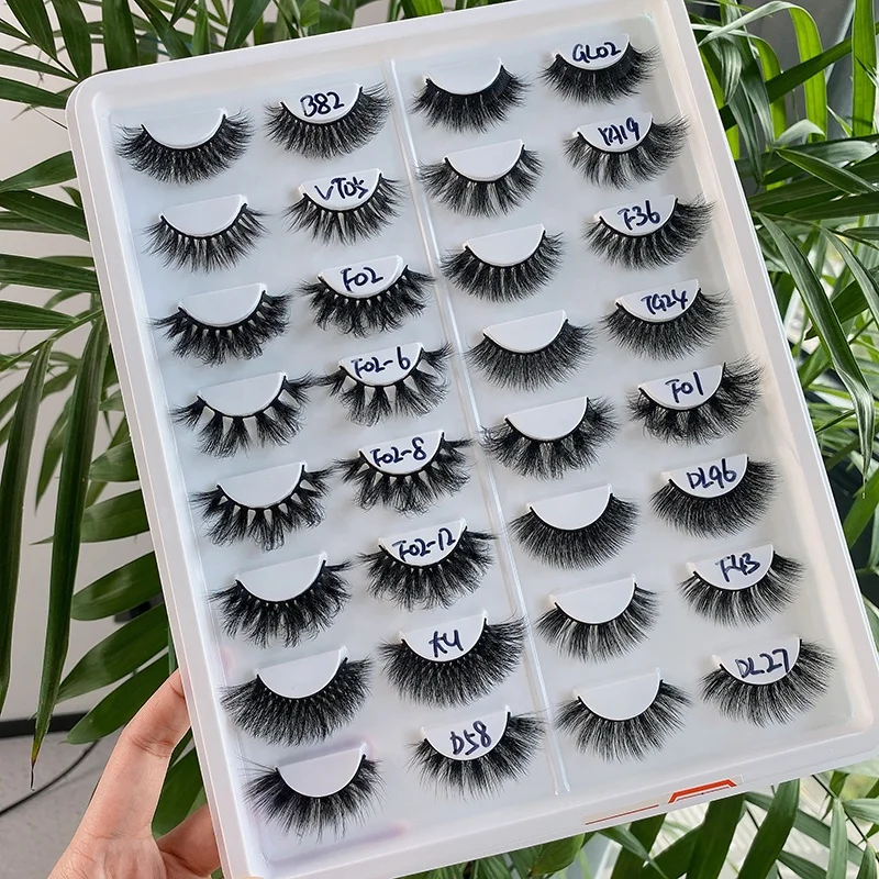 

New design tresluces vegan mink lash wholesale 3d handmade silk false eyelashes custom packaging boxes fluffy lashes