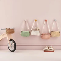 

Eco-friendly custom kids natural handmade rattan basket children handbag for girls