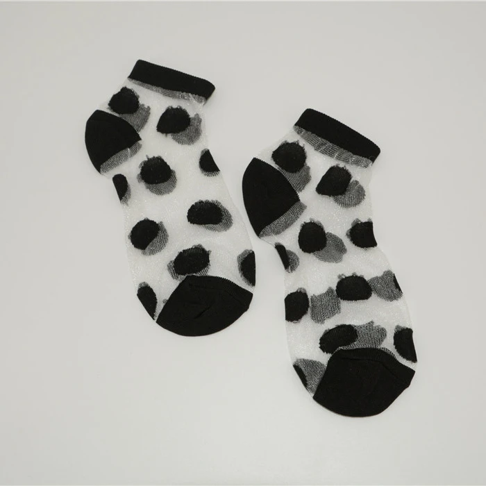 

2021 fast dispatch girls ladies trendy design silk light socks thin fashion summer ankle silk socks women, As picture