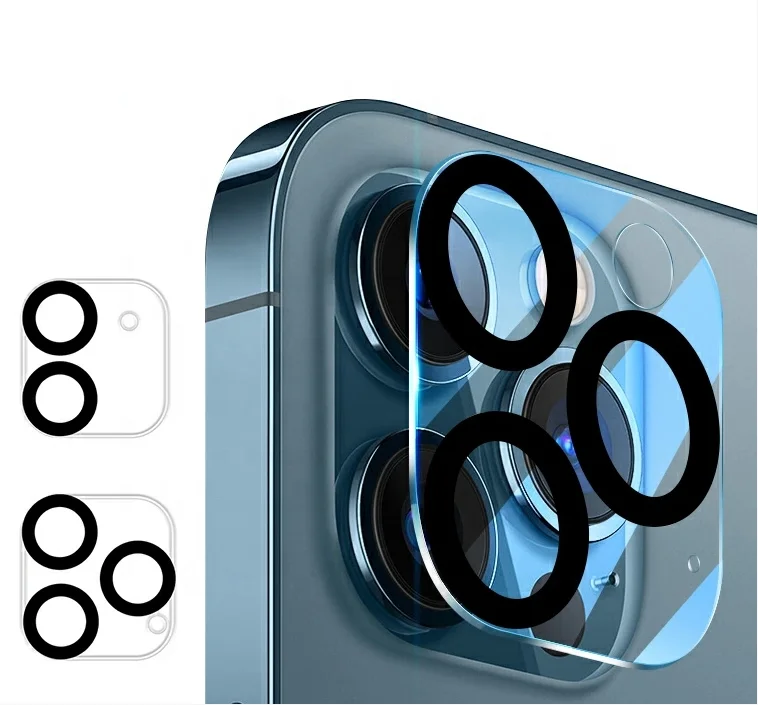 

High Quality Full Glue Acrylic Tempered Glass Camera Lens Protector For iPhone 12 11 Pro Max Lens Film