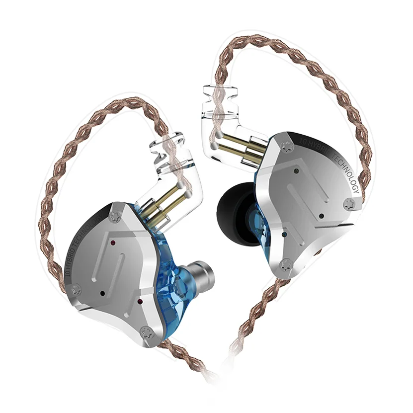 

Original KZ ZS10 Pro 10 Units Hybrid 4BA+1DD HIFI Bass Earbuds Headset Sport Noise Cancelling In Ear Monitor KZ Earphone