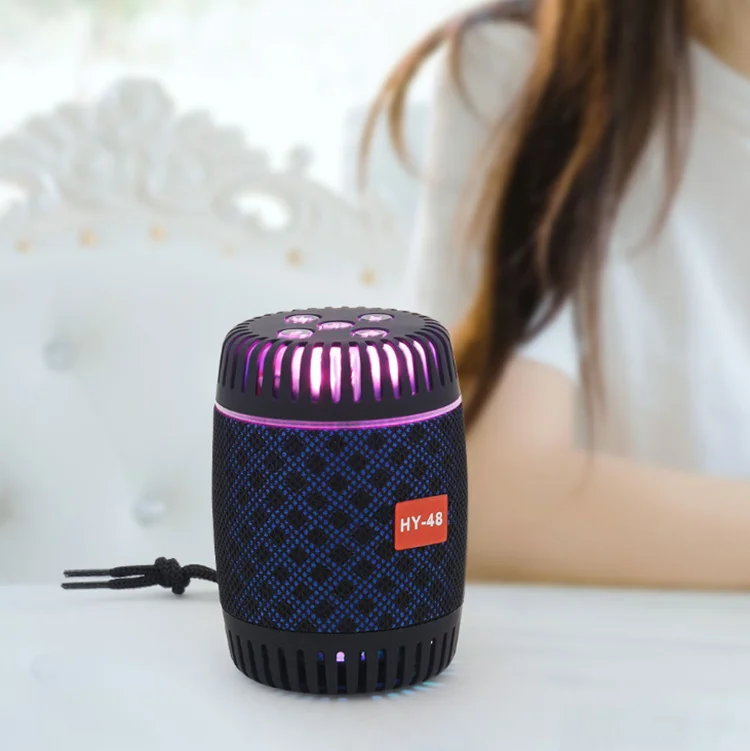 HY-48 Bluetooth Speaker 5W Heavy Bass Column Subwoofer Portable Wireless Loudspeaker Stereo Waterproof with Power Bank - ANKUX.COM
