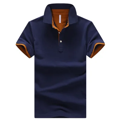 

Cotton Polo Shirt Men Tops Striped Embroidery Men's Polo Shirts Breathable Casual Golf Polos Top Shirt