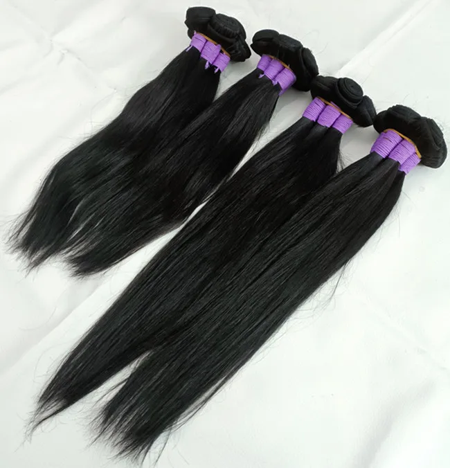 

LetsFly Unprocessed Virgin Raw Brazilian Straight Human Hair Bundles Wholesale Price Extension With Free Shipping