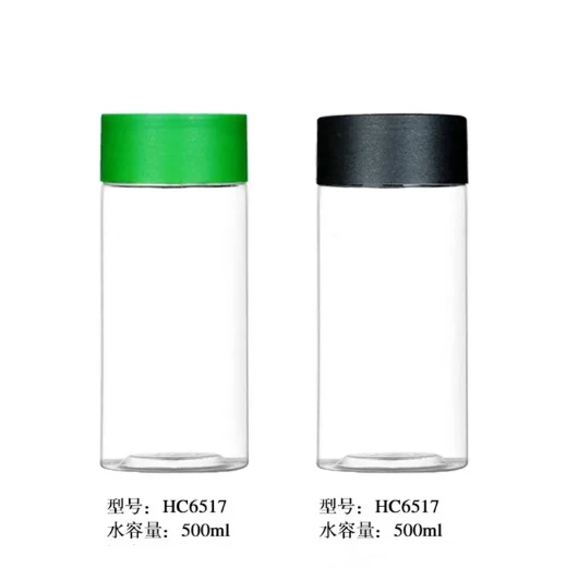 

Empty Plastic transparent Cosmetic Jars PET Food Jar Makeup Container With Frosted lid Food Cans Seal Cans