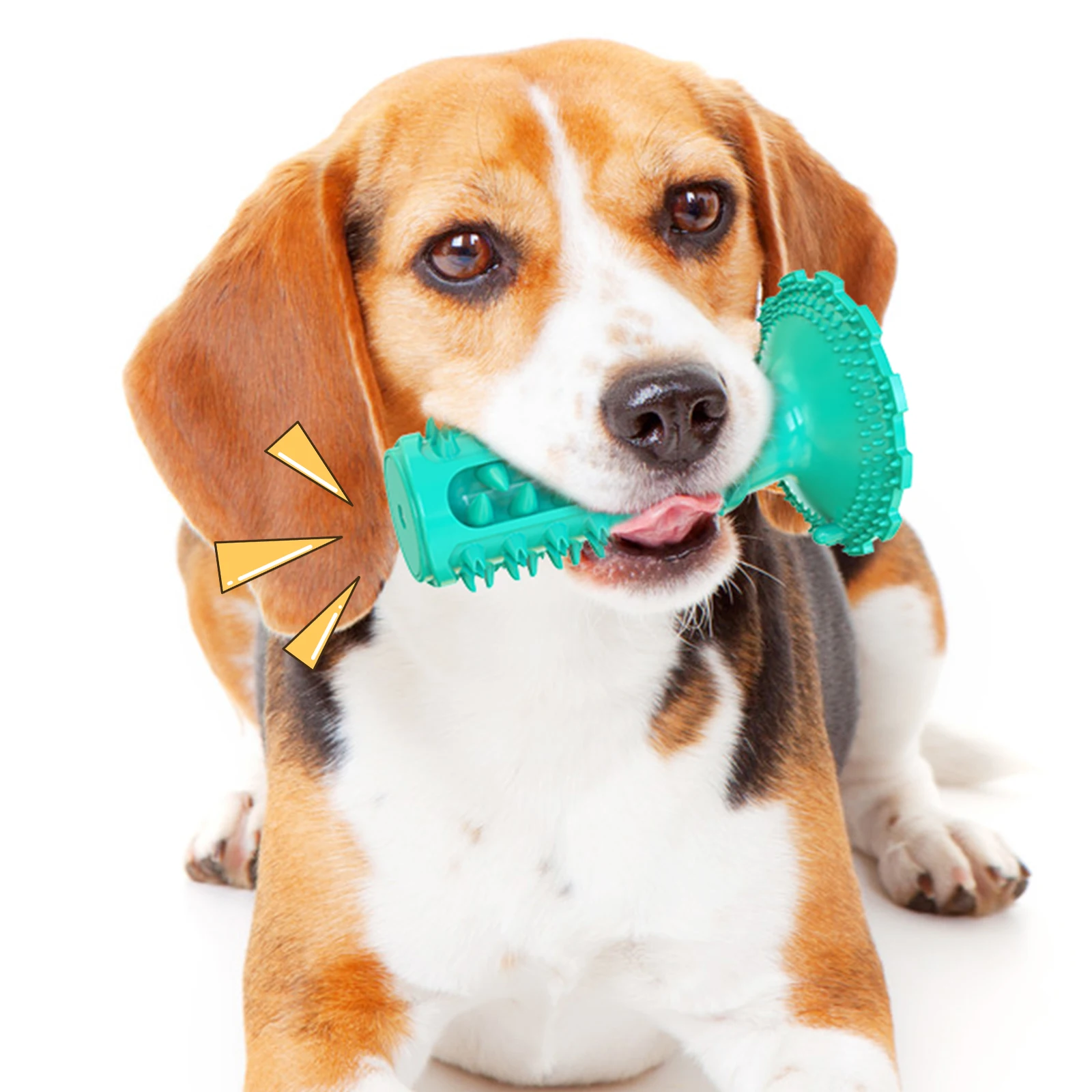 

Dog products floating sound toys on water bite resistant molar cleaning classic dog toothbrush with suction cup can be fixed, Mix color