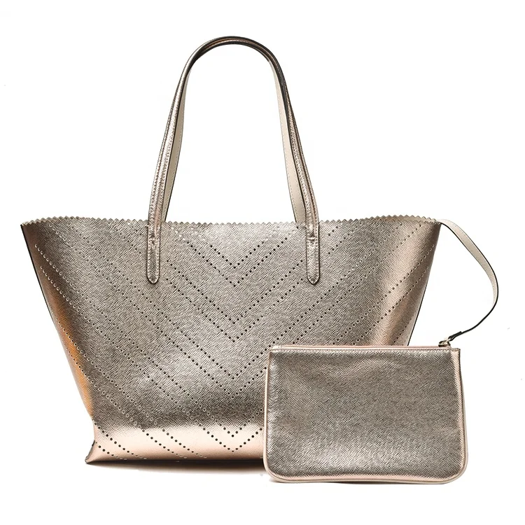 

Fashion Champagne Handbags purse shoulder Ladies Tote Bag for women