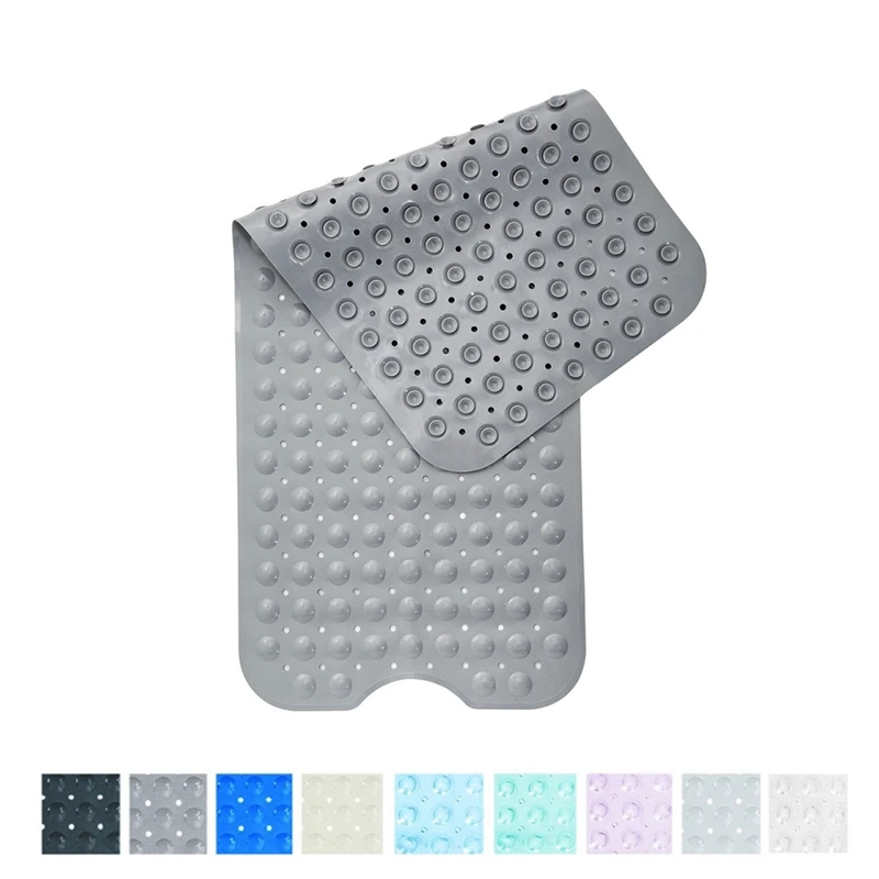 

Amazon Best Selling Safety Pvc Bubble Shower Bath Mat Non Slip Extra Long Suction Bathtub 40x16 Mat Large Soft Bathroom Rugs, Customized color