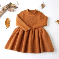 

Autumn Winter Clothes Children Girls Knitted Dress Kids Toddler Baby Dress for Girl Princess warm Christmas Dressv2020 Wholesale