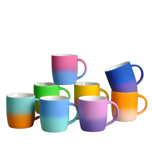 

Sublimation High Quality Silicon Coating Colorful 11Oz Mugs Soft Touch Ceramic Mug, Red, yellow, green, blue, black, white, etc,(850 colors available)