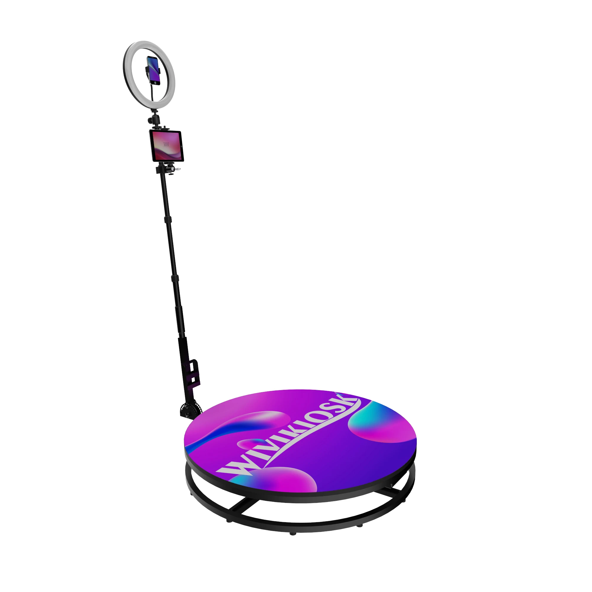 

Dropshipping Wedding Social Classic Slow Motion 360 Photo Booth Backdrop 360 Degree Spin Camera Photo Booth With Traveling Case, Black