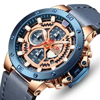 

Relogio Masculino NAVIFORCE Men Watch Top Brand Luxury Sport Chronograph Military Army Wristwatch Leather Quartz Male Clock 9159