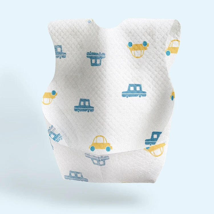 

Wholesale OEM custom printing waterproof baby bib high quality bib disposable bib for babies, White