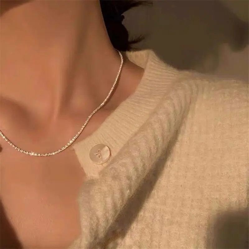 

925 Sterling Silver Shiny Necklace Chain for Women