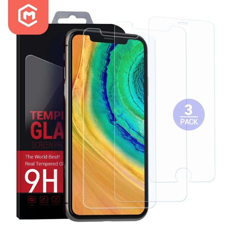 

3 Pack Tempered Glass screen protector Phone screen protector For iPhone 12 pro Max, Hd transparent