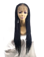 

wholesales micro handmade brading cornrow front hair wig