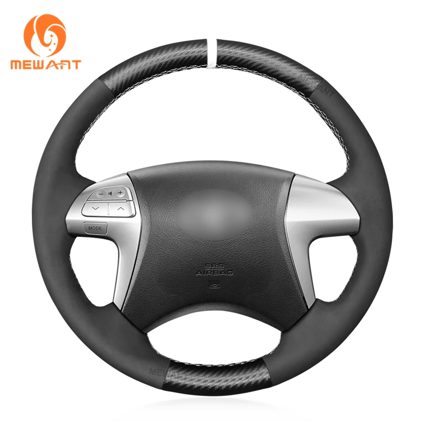 

Carbon Suede Hand Stitching Custom Steering Wheel Cover for Toyota Fortuner Hilux Camry Highlander 2012 2013 2014 2015